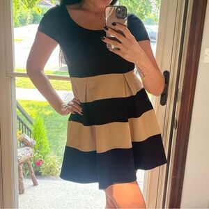 Black&coffee stripes dress